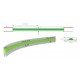 Tira LED 5 mts Flexible 24V 50W COB IP67 Verde, Serie Profesional